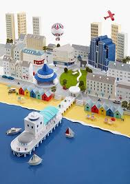 Maqueta de Ciudad Futurista