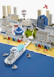 Maqueta de Ciudad Futurista